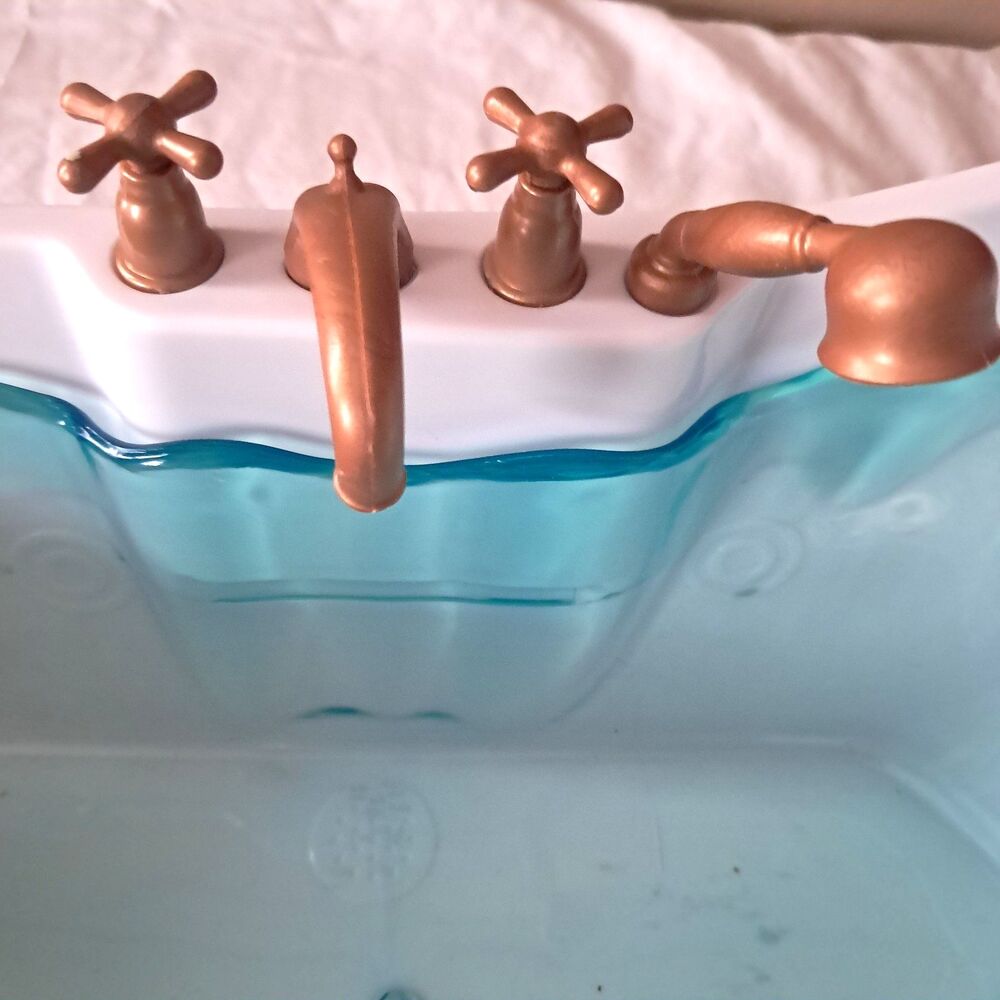 Our Generation Bathtub Bubbly Bath for 18” Dolls Toy Pink With Liner Sound Works - Picture 3 of 16